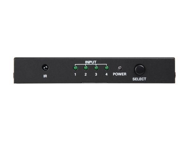 Tripp Lite 4-Port HDMI Switch for Video and Audio, 4K x 2K UHD @ 60 Hz (HDMI F/4xF) with Remote Control (B119-004-UHD)