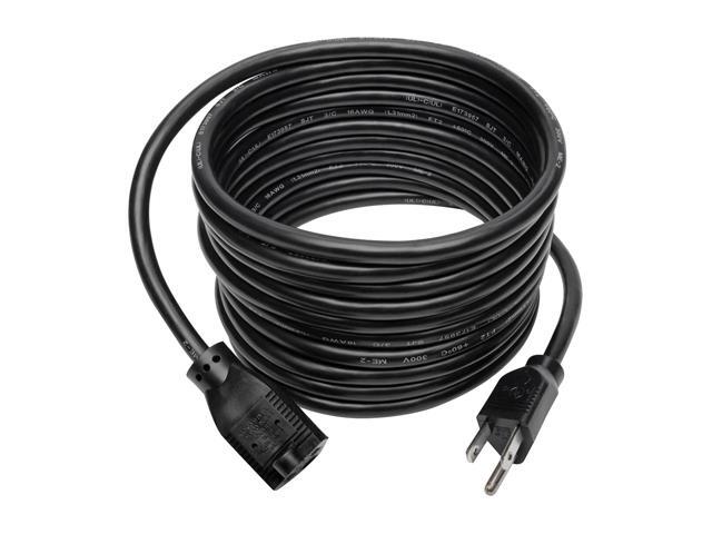 Tripp Lite Standard Power Extension Cord, 13A, 16 AWG (NEMA 5-15P to NEMA 5-15R), 15 ft. (P024-015-13A)