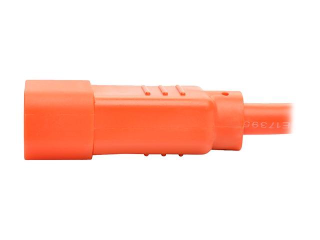 Tripp Lite Model P004-002-AOR 2 ft. Standard Computer Power Extension Cord, 10A, 18 AWG (IEC-320-C14 to IEC-320-C13)