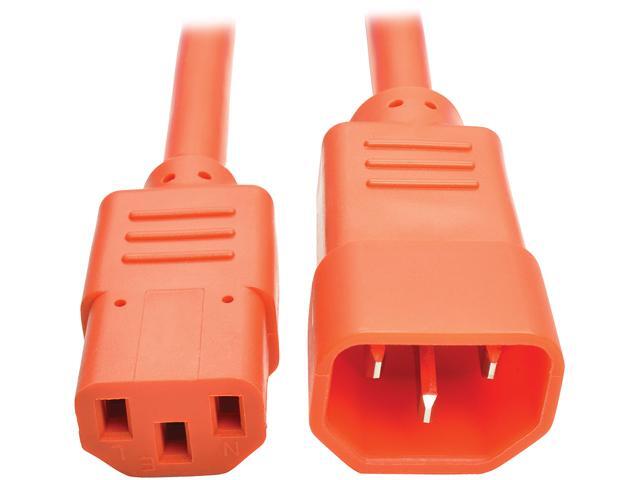 Tripp Lite P004-003-AOR 3 ft. Standard Computer Power Extension Cord, 10A, 18 AWG (IEC-320-C14 to IEC-320-C13)