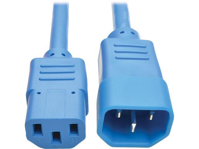Tripp Lite Model P005-002-ABL 2 ft. Heavy-Duty Power Extension Cord, 15A, 14 AWG (IEC-320-C14 to IEC-320-C13)