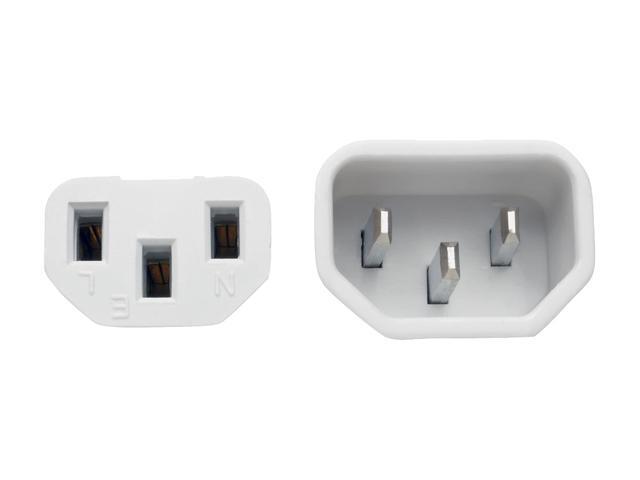 Tripp Lite P005-002-AWH 2 ft. Heavy-Duty Power Extension Cord, 15A, 14 AWG (IEC-320-C14 to IEC-320-C13)