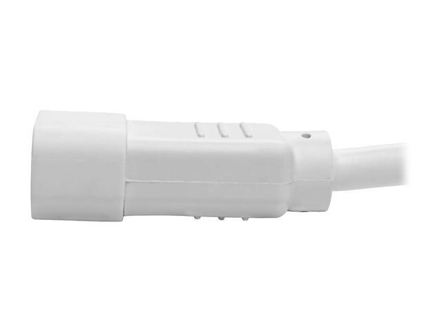 Tripp Lite P005-002-AWH 2 ft. Heavy-Duty Power Extension Cord, 15A, 14 AWG (IEC-320-C14 to IEC-320-C13)