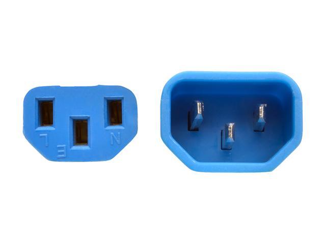Tripp Lite Model P005-006-ABL 6 ft. Heavy-Duty Power Extension Cord, 15A, 14 AWG (IEC-320-C14 to IEC-320-C13)