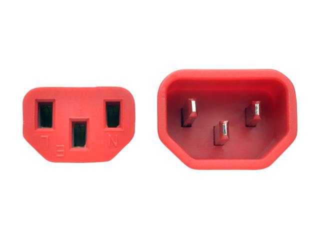 Tripp Lite Model P005-006-ARD 6 ft. Heavy-Duty Power Extension Cord, 15A, 14 AWG (IEC-320-C14 to IEC-320-C13)