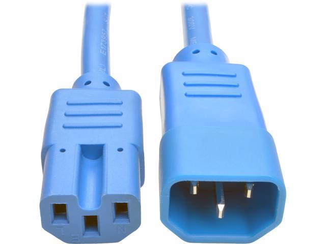 Tripp Lite Model P018-002-ABL 2 ft. Heavy-Duty Computer Power Cord, 15A, 14 AWG (IEC-320-C14 to IEC-320-C15)
