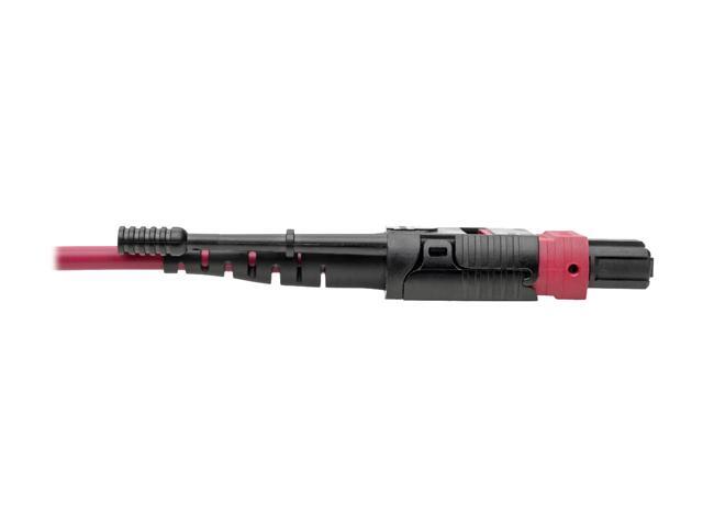 Tripp Lite MTP/MPO Multimode Patch Cable, 12 Fiber, 40 GbE, 40GBASE-SR4, OM4 Plenum-Rated (F/F), Push/Pull Tab, Magenta, 3 m (9.8 ft.)...