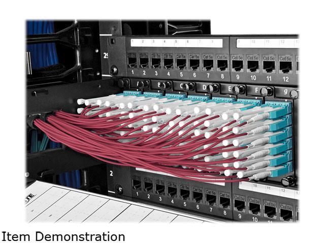 Tripp Lite MTP/MPO to 8xLC Fan-Out Patch Cable, 40 GbE, 40GBASE-SR4, OM4 Plenum-Rated, Push/Pull Tab, Magenta, 5 m (16.4 ft.) (N845-05M-8L-MG)