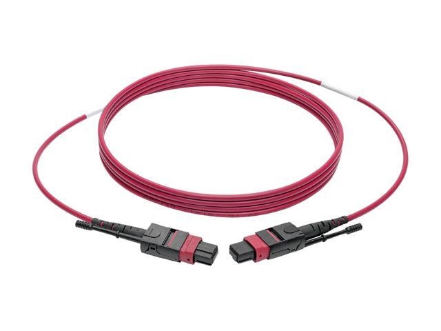 Tripp Lite MTP/MPO Multimode Patch Cable, 12 Fiber, 40 GbE, 40GBASE-SR4, OM4 Plenum-Rated (F/F), Push/Pull Tab, Magenta, 1 m (3.3 ft.)...