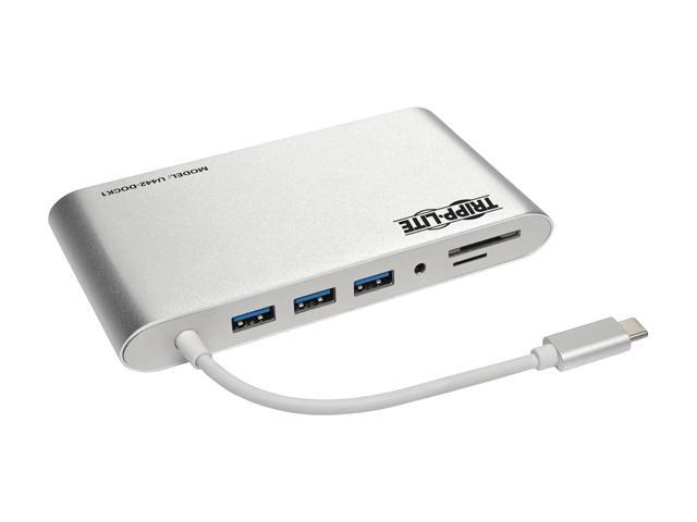 Tripp Lite USB 3.1 Gen 1 USB-C Docking Station w/ USB-A, DVI, HDMI, VGA, DP, MDP, Gigabit Ethernet, Mem Card, 3.5 mm & USB-C Charging Port...