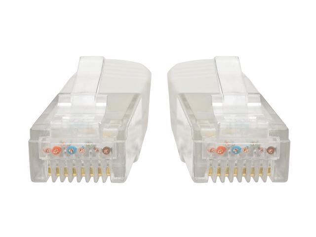 Tripp Lite 10ft Cat6 Gigabit Molded Patch Cable RJ45 M/M 550MHz 24AWG White