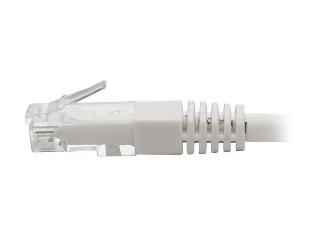 Tripp Lite 10ft Cat6 Gigabit Molded Patch Cable RJ45 M/M 550MHz 24AWG White