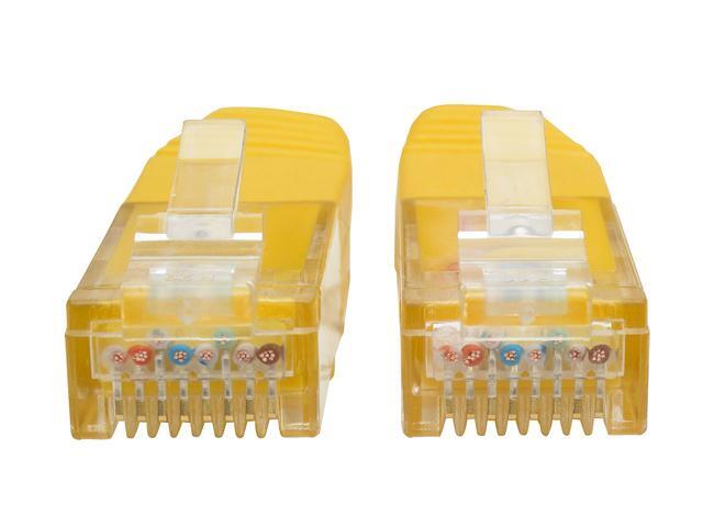 Tripp Lite 7ft Cat6 Gigabit Molded Patch Cable RJ45 M/M 550MHz 24AWG Yellow