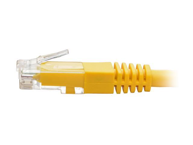 Tripp Lite 7ft Cat6 Gigabit Molded Patch Cable RJ45 M/M 550MHz 24AWG Yellow