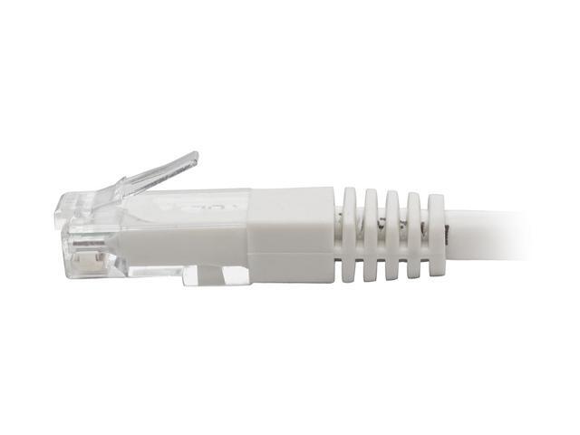 Tripp Lite 25ft Cat6 Gigabit Molded Patch Cable RJ45 M/M 550MHz 24AWG White