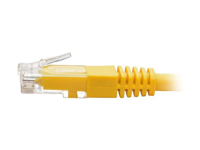 Tripp Lite 25ft Cat6 Gigabit Molded Patch Cable RJ45 MM 550MHz 24AWG Yellow