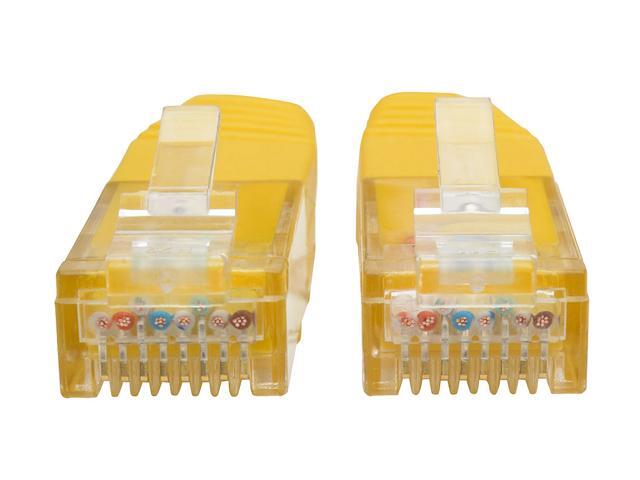 Tripp Lite 25ft Cat6 Gigabit Molded Patch Cable RJ45 MM 550MHz 24AWG Yellow