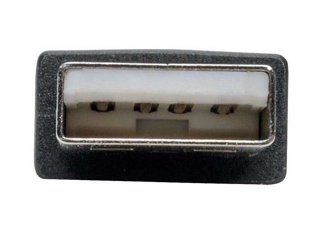 Tripp Lite 18in USB to Null Modem Serial Adapter FTDI w/ COM Retention M/F
