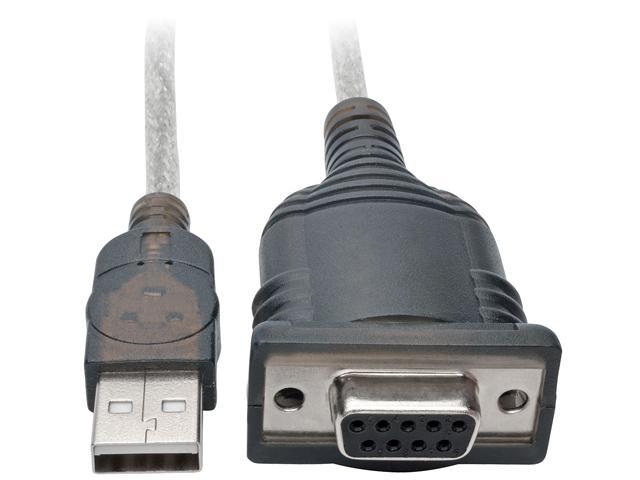 Tripp Lite 18in USB to Modem Serial Adapter FTDI w/ COM Retention M/F