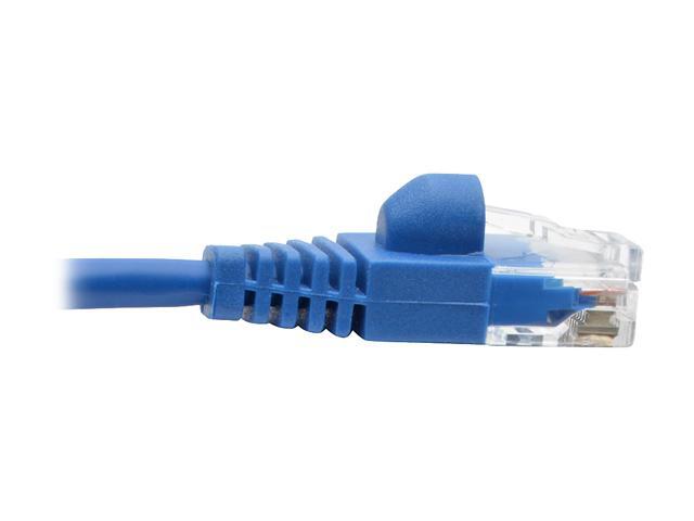 Tripp Lite Cat6a Gigabit Snagless Molded Slim UTP Patch Cable M/M Blue 4 ft. (N261-S04-BL)