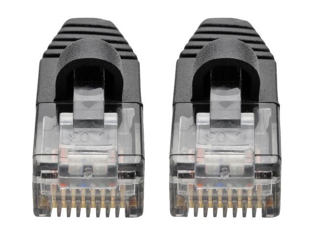 Tripp Lite Cat6a Gigabit Snagless Molded Slim UTP Patch Cable M/M Black 6 ft. (N261-S06-BK)