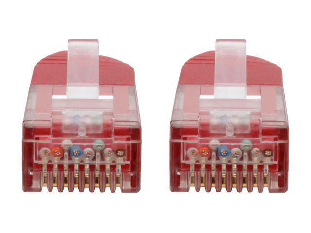Tripp Lite Premium Cat5/5e/6 Gigabit Molded Patch Cable, 24 AWG, 550 MHz/1 Gbps (RJ45 M/M), Red, 6 ft. (N200-006-RD)
