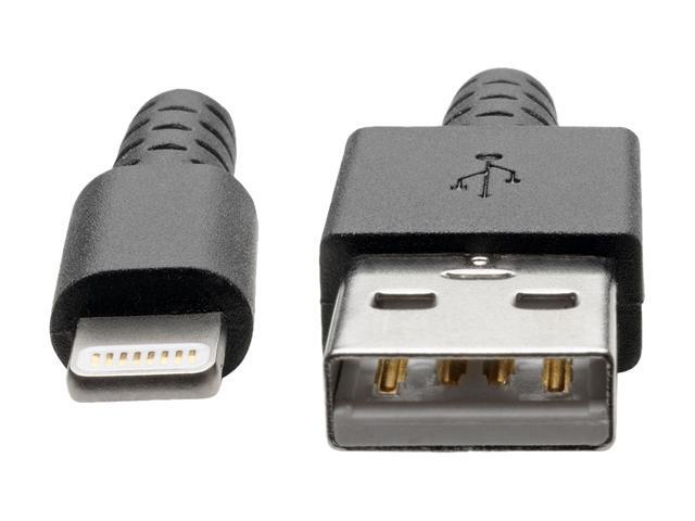 Tripp Lite Heavy Duty Lightning to USB Sync / Charge Apple iPhone iPad 3ft (M100-003-HD)