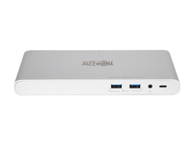 Tripp Lite USB C Docking Station w/USB Hub HDMI VGA DP Gbe PD Charging 4K (U442-DOCK4-S)