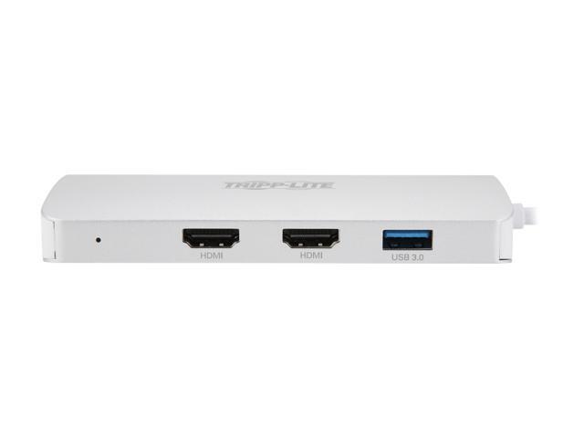 Tripp Lite USB C Docking Station w/USB Hub, 2x HDMI, VGA, PD Charging 1080p (U442-DOCK12-S)