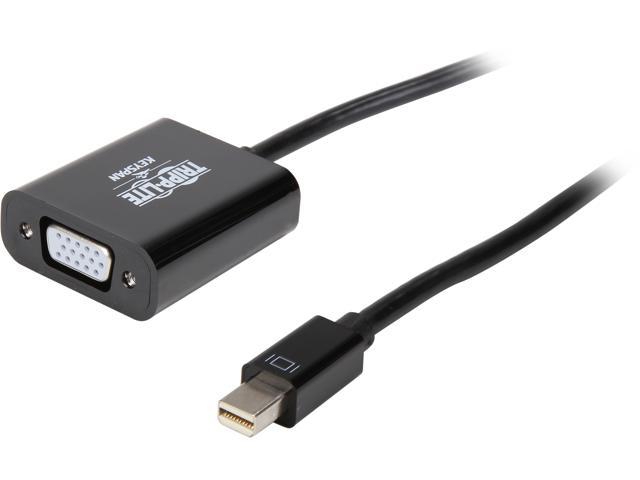 Tripp Lite Mini DisplayPort 1.2 to VGA Adapter Active 1080p Black mDP to VGA (P137-06N-VGAV2B)
