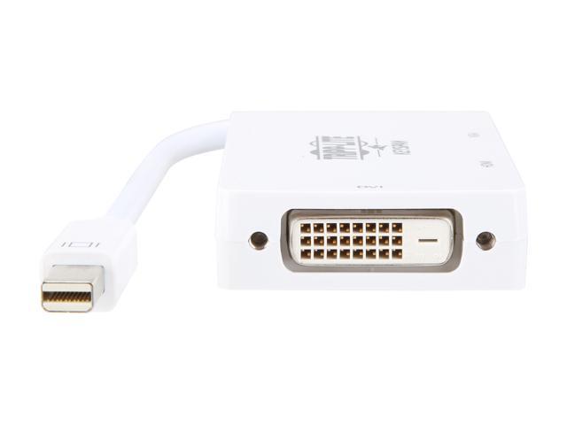 Tripp Lite Mini DisplayPort to VGA/DVI/HDMI Adapter Converter mDP 6in White (P137-06N-HDVW)
