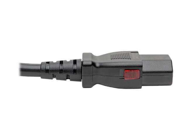 Tripp Lite Power Extension Cord Cable C14 to Locking C13 M/F 18 AWG 10A 3ft (P004-L03)