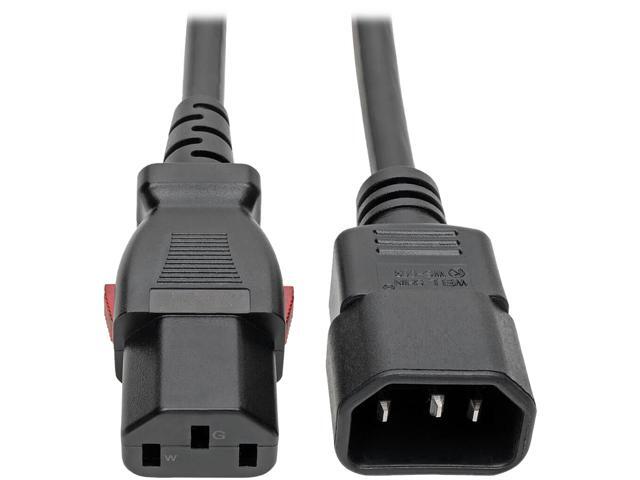 Tripp Lite Power Extension Cord Cable C14 to Locking C13 M/F 18 AWG 10A 6ft (P004-L06)