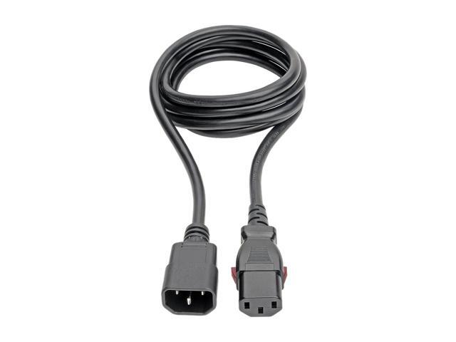 Tripp Lite Power Extension Cord Cable C14 to Locking C13 M/F 18 AWG 10A 6ft (P004-L06)