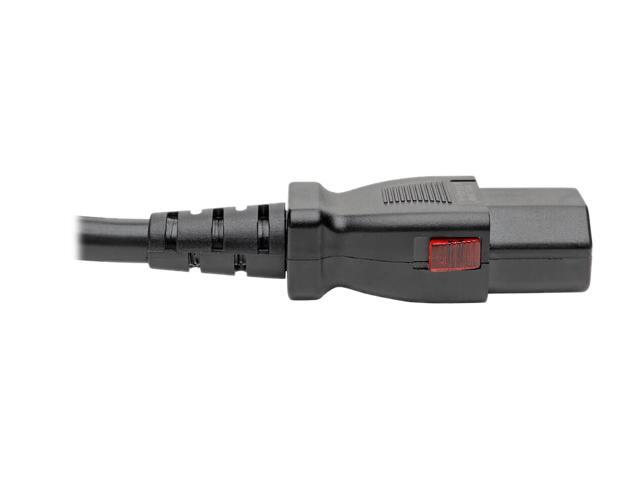 Tripp Lite Power Extension Cord Cable C14 to Locking C13 M/F 18 AWG 10A 6ft (P004-L06)