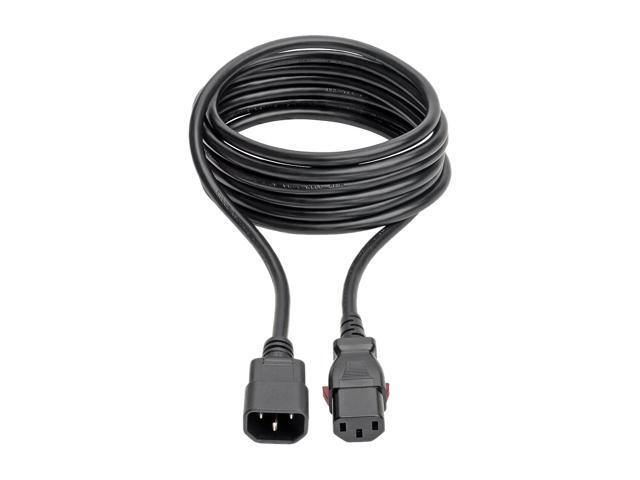 Tripp Lite Power Extension Cord Cable C14 to Locking C13 M/F 18AWG 10A 10ft (P004-L10)