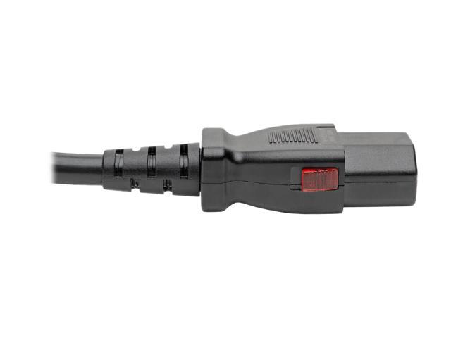 Tripp Lite Power Extension Cord Cable C14 to Locking C13 M/F 18AWG 10A 10ft (P004-L10)