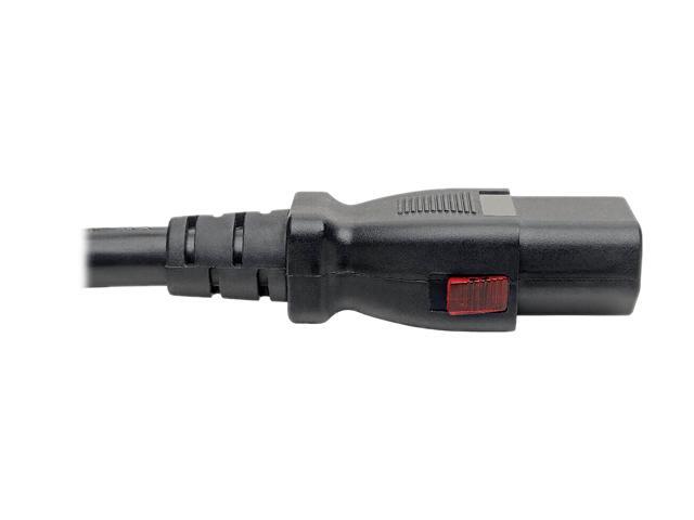 Tripp Lite Power Extension Cord Heavy Duty C14 to Locking C13 M/F 15A 10ft (P005-L10)