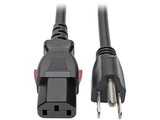 Tripp Lite Power Extension Cord 5-15P to Locking C13 M/F 18 AWG 10A 3ft (P006-L03)