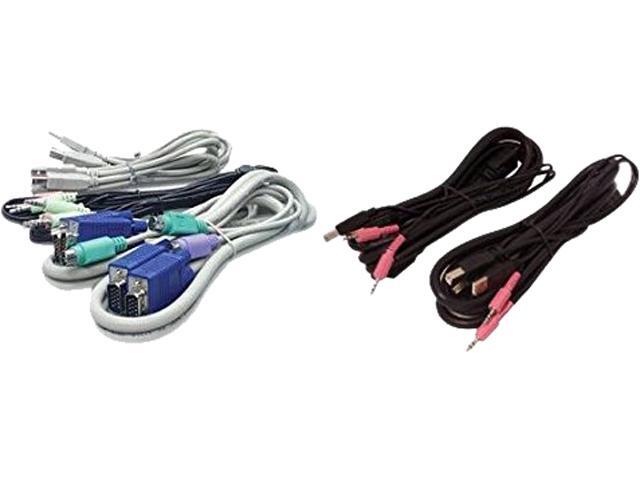 Avocent 10 ft. USB keyboard, mouse & dual head HDMI video cable with speakers & CAC - Use with SC945H-001