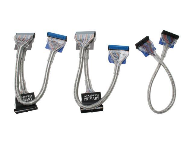 CABLES UNLIMITED Floppy Round Cable: 18' IDE Round Cable: 24' Rounded Cable Kit