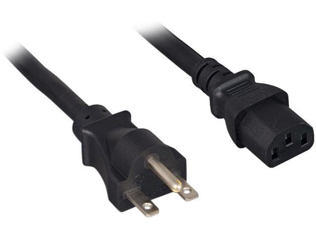 Nippon Labs 14 AWG AC Power Cord NEMA 6-15P to C13, SJT, 15A/250V, NEMA 6-15P to IEC-60320-C13, Black 6 ft. Power Cable