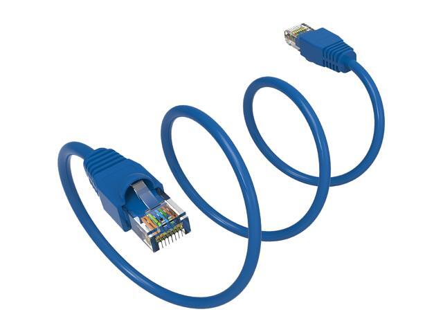 Nippon Labs 20Ft Cat6A UTP Ethernet Network Booted Cable, 24AWG 20 Feet Gigabit LAN Network Cable RJ45 High Speed Patch Cable, Blue, 60CAT6A-20BL