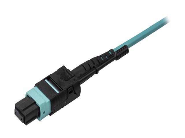 StarTech.com MPO8LCPL1M MTP to LC Breakout Cable - 3 ft / 1m - OM3 Multimode - 40Gb - Pull Tab - Plenum - MPO / MTP Connector - Fiber Optic Cable