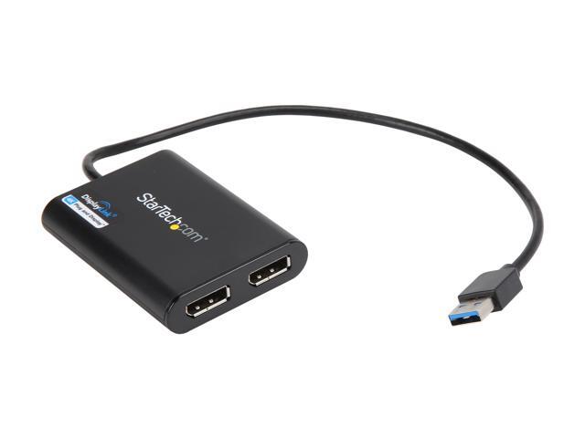 StarTech. com USB32DP24K60 USB to Dual DisplayPort Adapter - 4K 60Hz - USB 3.0 (5Gbps) - USB Dual Monitor Adapter - Dual DisplayPort Adapter