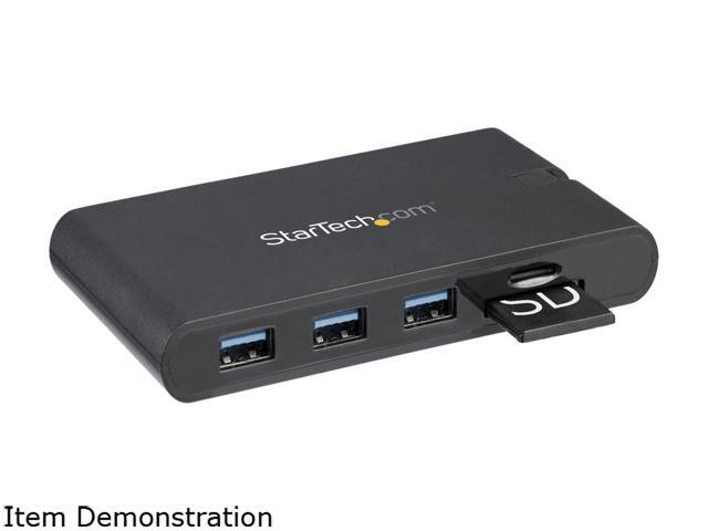 StarTech. com DKT30CHVSCPD USB C Multiport Adapter with HDMI and VGA - Mac / Windows - 3x USB 3.0 - SD / micro SD - PD 3.0 - USB C to USB 3.0 Adapter