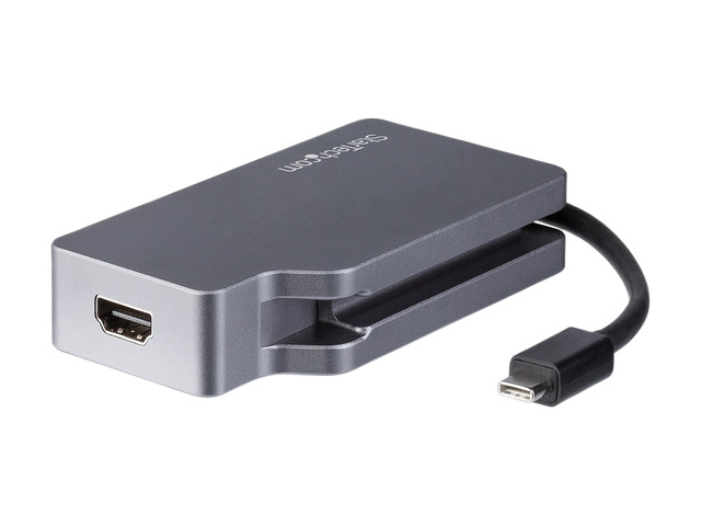 StarTech. com CDPVDHDMDP2G USB C Multiport Video Adapter - Space Gray - USB C to VGA / DVI / HDMI / mDP - 4K USB C Adapter - USB C to HDMI Adapter