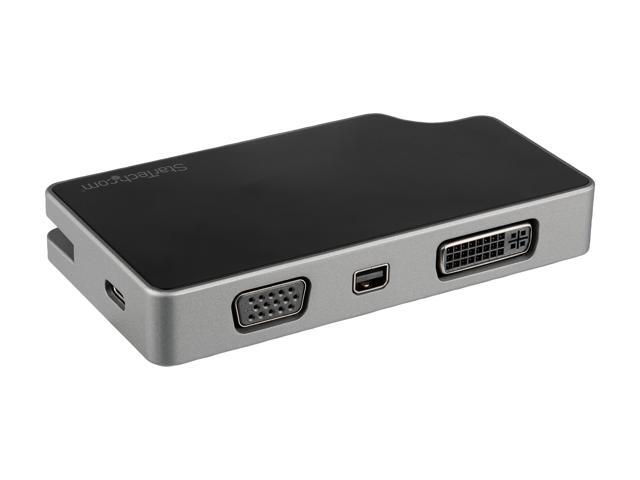 StarTech. com CDPVDHMDPDP USB C Multiport Video Adapter 4-in-1 - 95W Power Delivery - Space Gray - Aluminum - 4K60Hz - Wrap-Around Cable - USB C...
