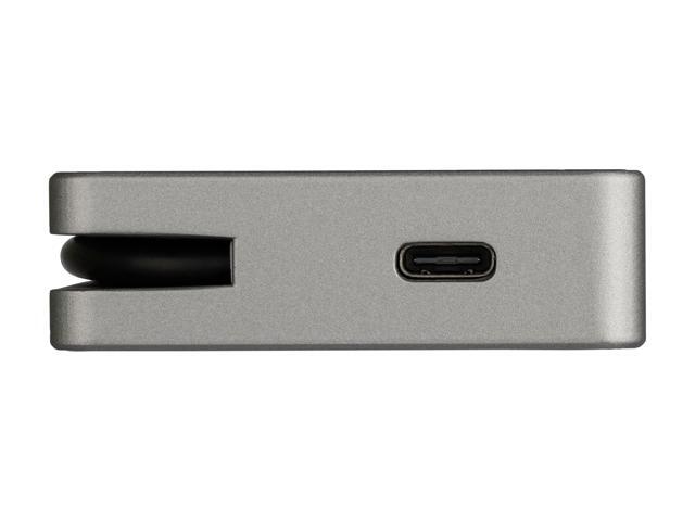StarTech. com CDPVDHMDPDP USB C Multiport Video Adapter 4-in-1 - 95W Power Delivery - Space Gray - Aluminum - 4K60Hz - Wrap-Around Cable - USB C...