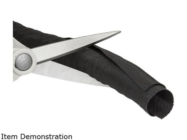 StarTech. com WKSTNCM2 15' / 4.6 m Cable Management Sleeve - Trimmable Fabric - Cord Concealer - Wire Hider - Cord Organizer (WKSTNCM2)